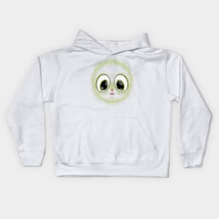 Cute fluffy face Kids Hoodie